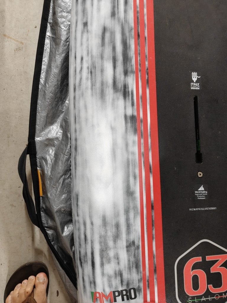 I99 AM·PRO SL 63 (97 liter), Watersport en Boten, Windsurfen, Met draagtas, Minder dan 250 cm, Zo goed als nieuw, Plank