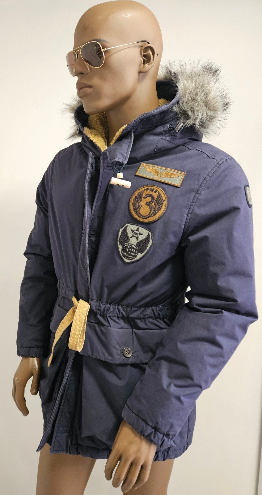 PME Legend limited edition expedition parka winterjas (L), Kleding | Heren, Maat 52/54 (L), Blauw, ., Ophalen of Verzenden