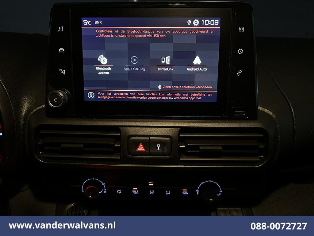Citroën Berlingo 1.5 BlueHDI L1H1 Euro6 Airco | Apple Carpl, Auto's, Bestelauto's, Voorwielaandrijving, Stof, Gebruikt, Citroën
