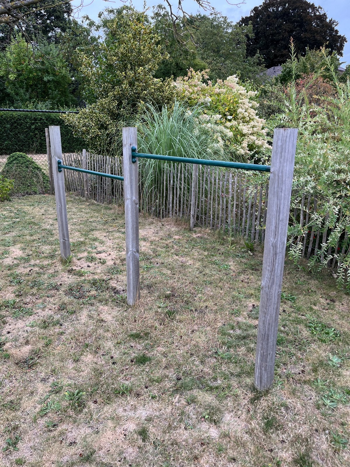 Dubbel houten tuimel Rek, Sport en Fitness, Ophalen, Gebruikt, Materiaal, Groen