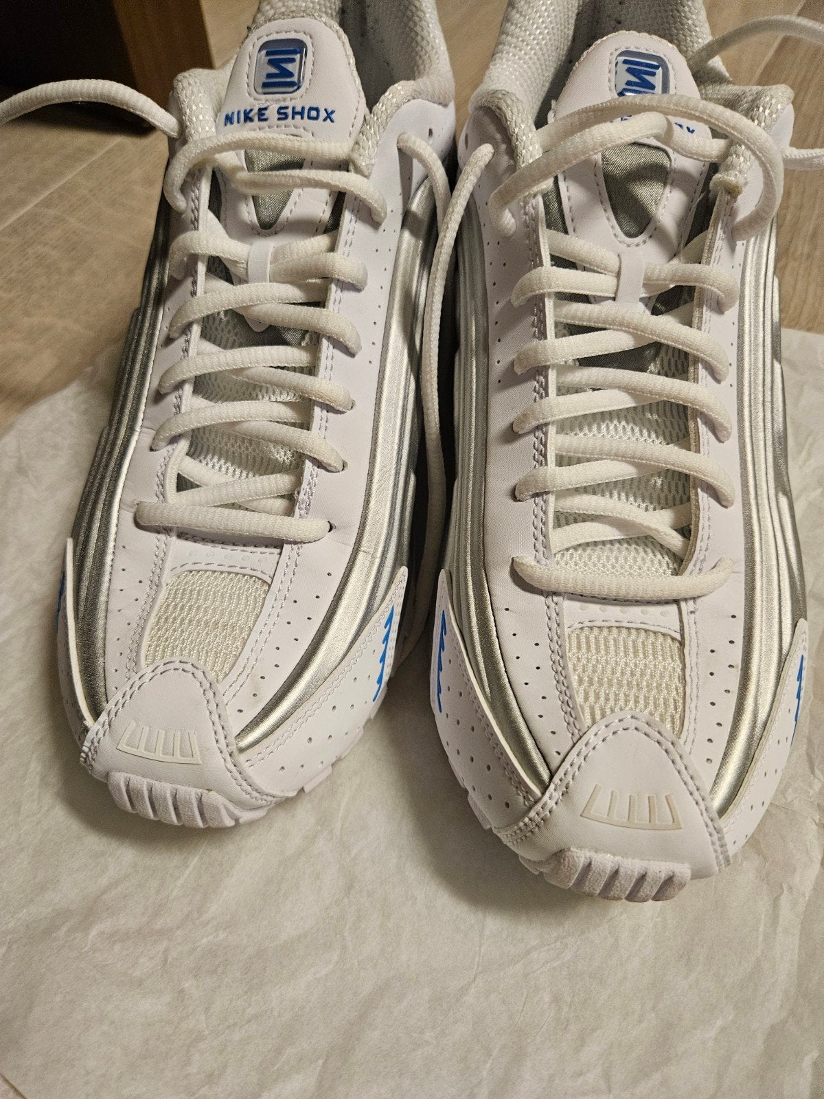 Nike Shox AR3566-105 - Maat 41 - Zo goed als nieuw, Wit, Nike, Ophalen of Verzenden, Sneakers of Gympen