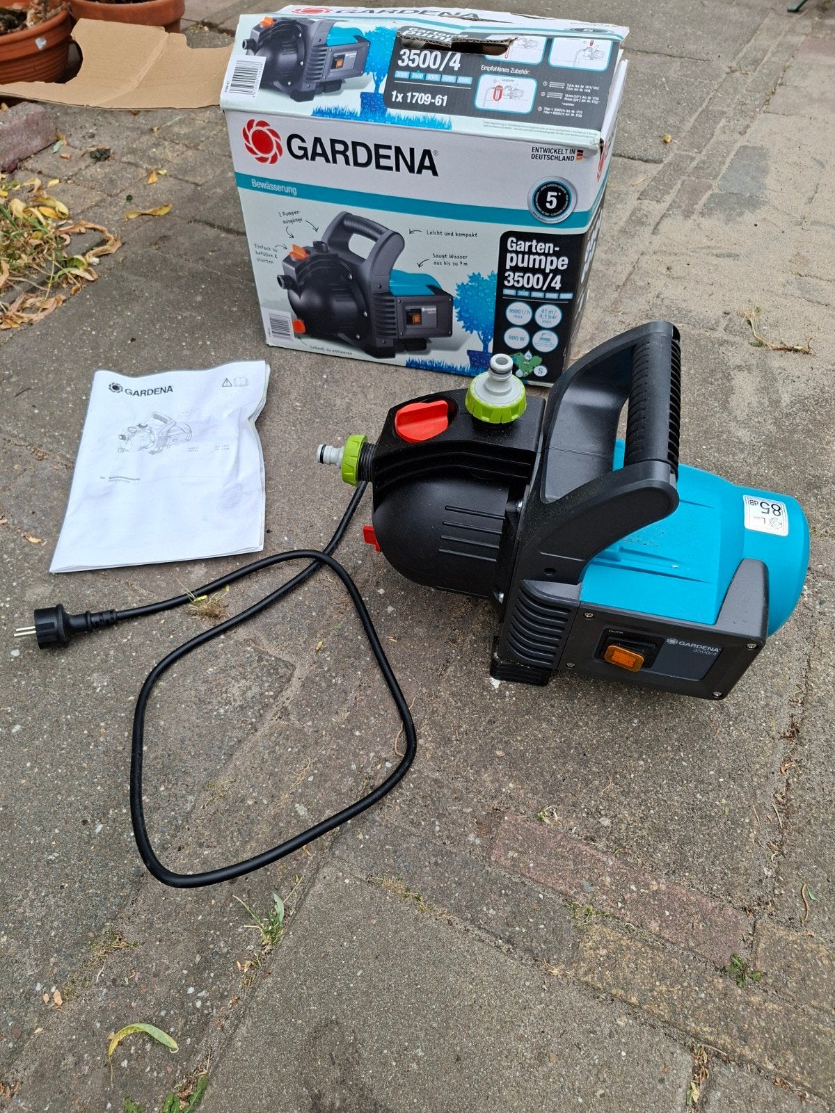 Gardena Tuinpomp 3500/4 - Zo goed als nieuw, Ophalen of Verzenden, Zo goed als nieuw, Elektrisch, Besproeiingspomp