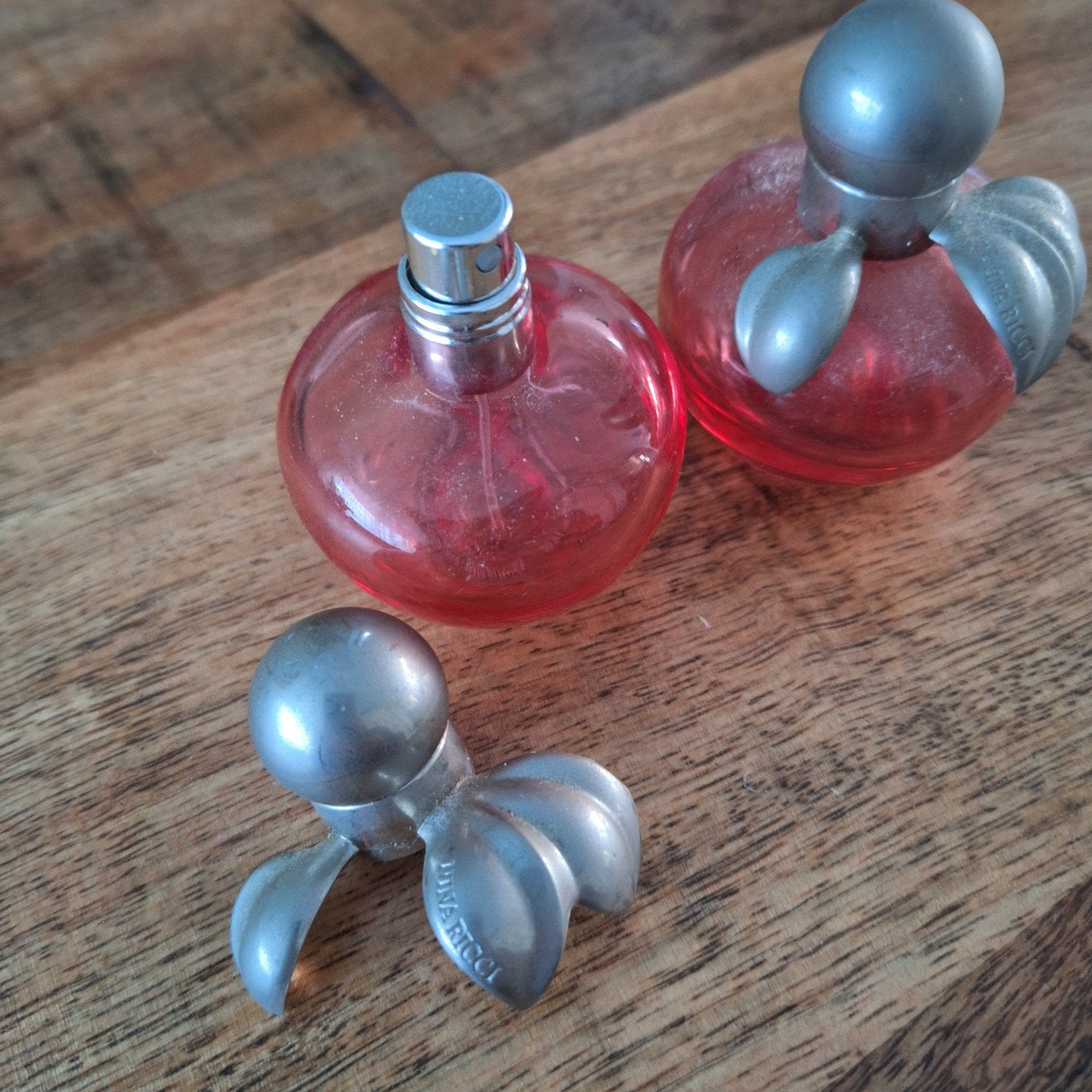 Nina Ricci parfumflesjes (leeg), Ophalen of Verzenden, Gebruikt