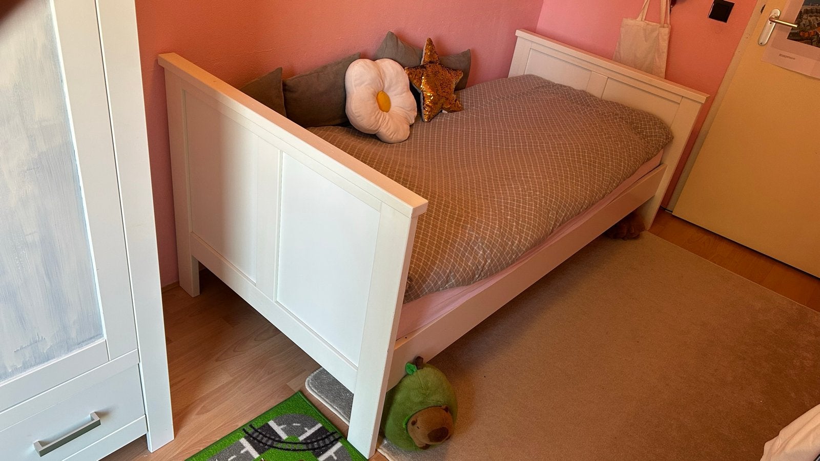Eenpersoonsbed Lifetime DK 90x200 met lattenbodem, Ophalen, Gebruikt, 90 cm, Eenpersoons