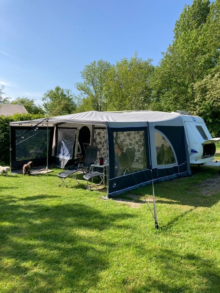 Panorama Caravan luifel & bijpassende voorwand omloop mt 12, Ophalen, Zo goed als nieuw