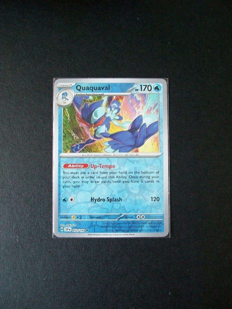 4044. Nieuwe Pokemon Kaart holofoil QUAQUAVAL HP 170 052/191, Verzenden, Nieuw, Losse kaart, Foil