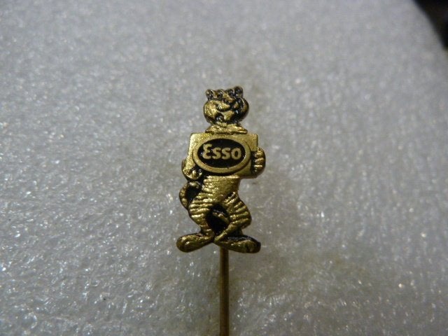 Vintage Esso Tijger Speldje - Verzamelobject, Ophalen of Verzenden, Gebruikt, Merk, Speldje of Pin