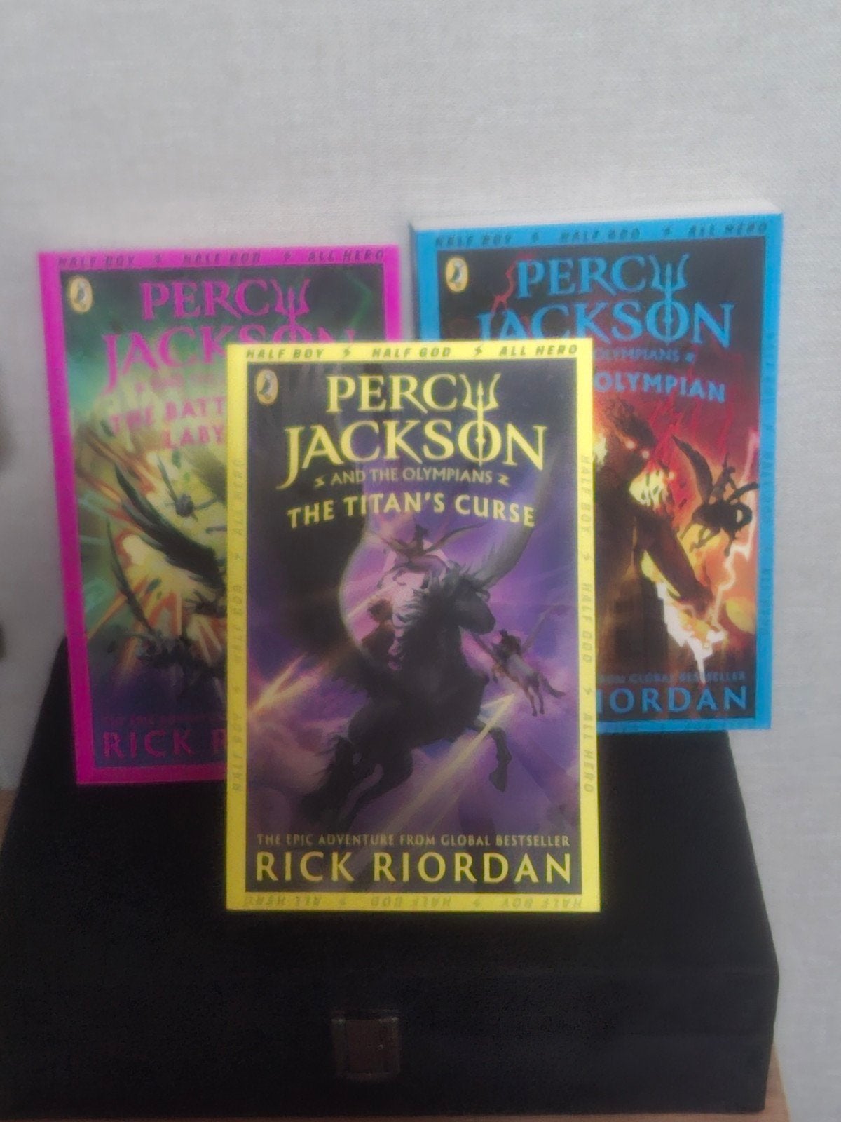 percy jackson boeken engelse versie, Ophalen of Verzenden, Zo goed als nieuw, Rick Riordan