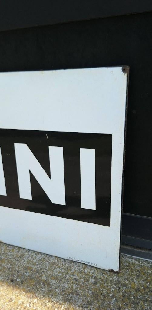 Groot emaille reclamebord van Martini🍸, Verzamelen, Merken en Reclamevoorwerpen, Ophalen, Reclamebord, Gebruikt, .