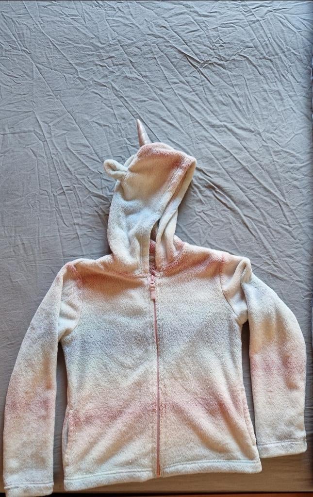Eenhoorn glitter vest maat 134-140, Kinderen en Baby's, Kinderkleding | Maat 134, Ophalen of Verzenden, Zo goed als nieuw, Meisje