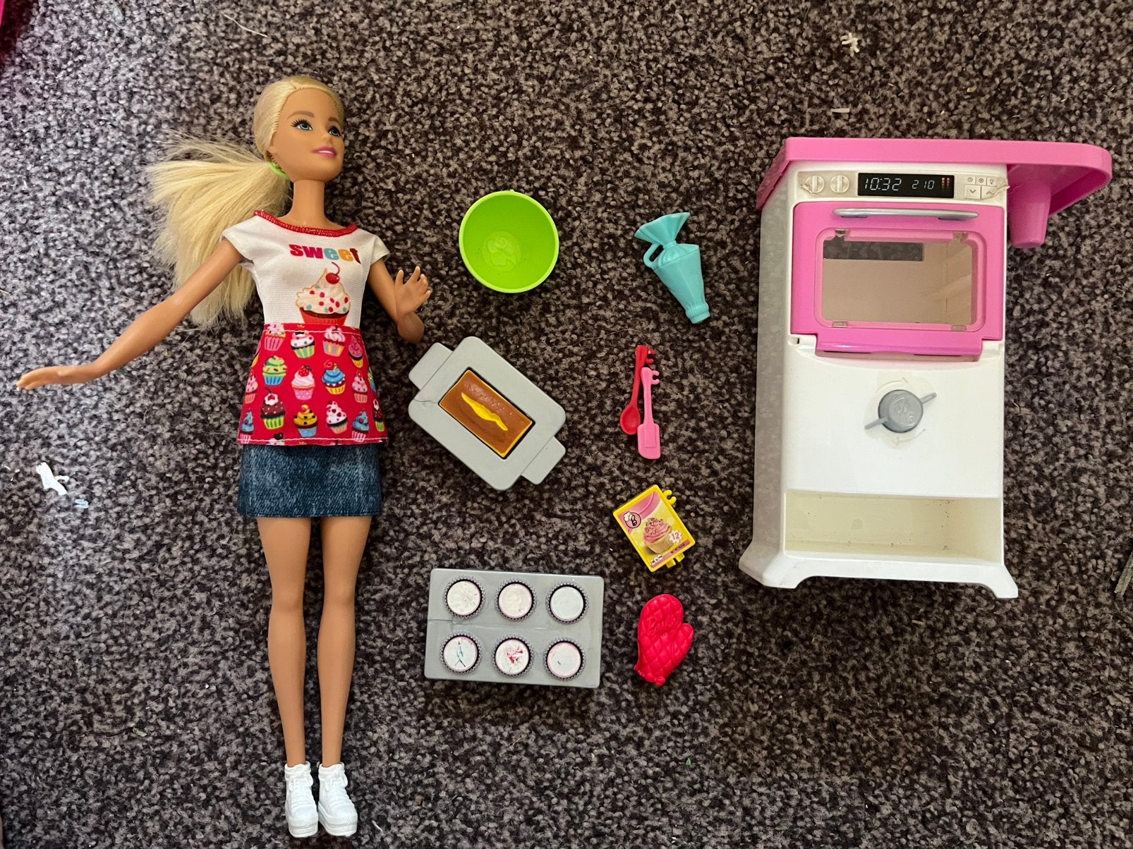 Barbie speelset Cupcake, Ophalen of Verzenden, Zo goed als nieuw, Barbie