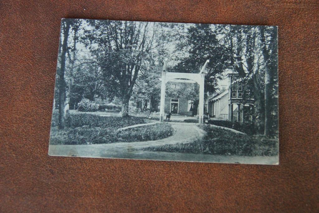 Kaartje Burcht Allersma te Ezinge, Verzamelen, Ansichtkaarten | Nederland, Ophalen of Verzenden, Voor 1920, Gelopen, Groningen