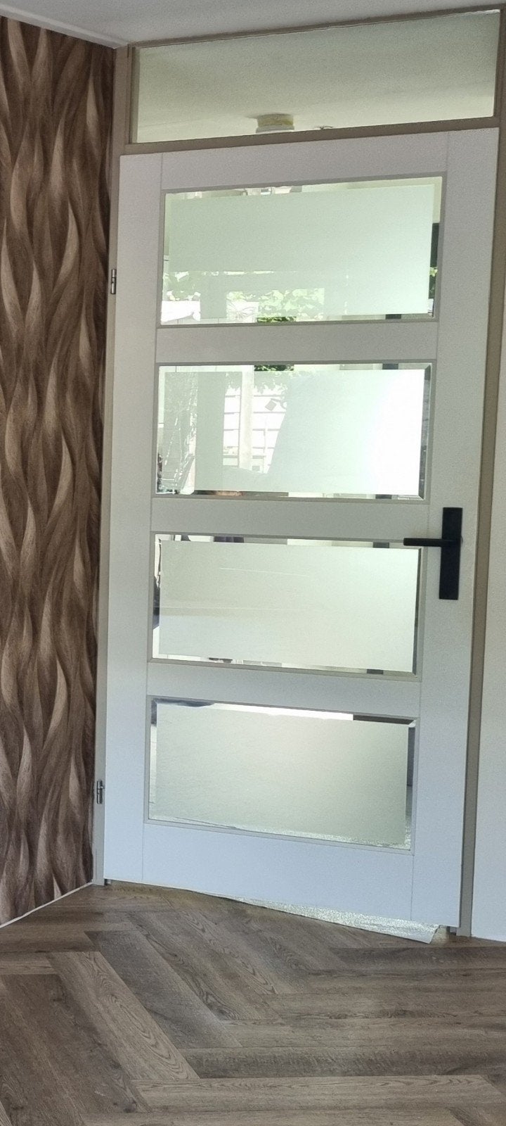 Deur met melkglas (gratis op te halen), Ophalen, Binnendeur, 200 tot 215 cm