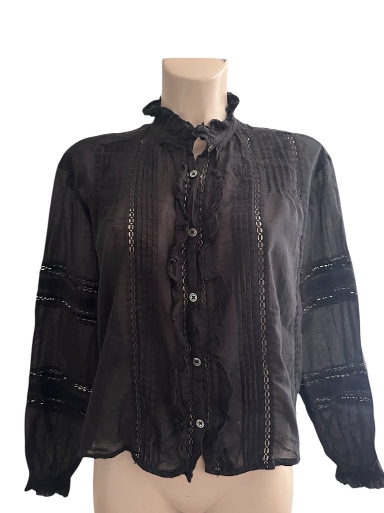 Isabel Marant Étoile blouse M, Kleding | Dames, Zwart, Ophalen of Verzenden, Zo goed als nieuw