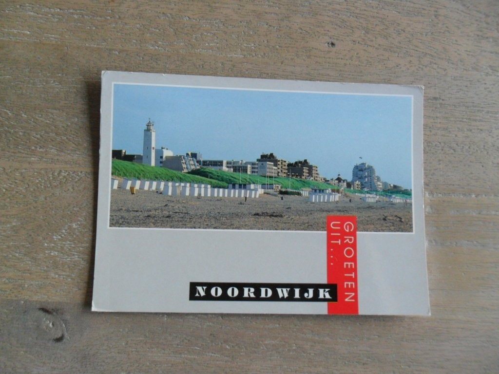Noordwijk, strand voor Kon. Wilhelmina boulevard, Verzenden, 1980 tot heden, Gelopen, Zuid-Holland