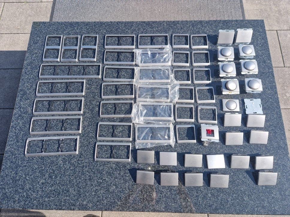 Berker Arsys RVS schakelmateriaal en afdekramen, Ophalen of Verzenden, Gebruikt, Berker, Schakelaar