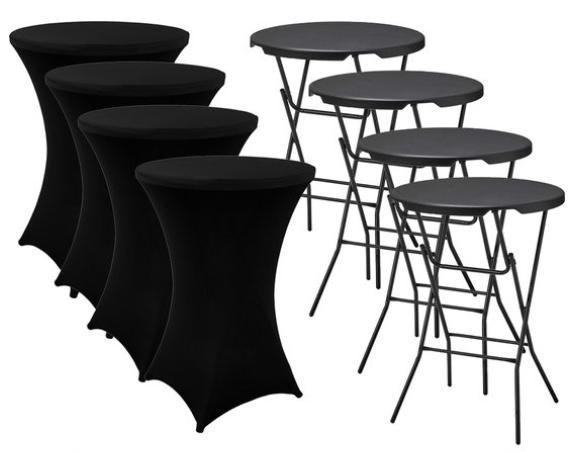 Statafel / Partytafel - 4 St. Evt. met statafelrok - Te Huur, Ophalen, Gebruikt, Overige