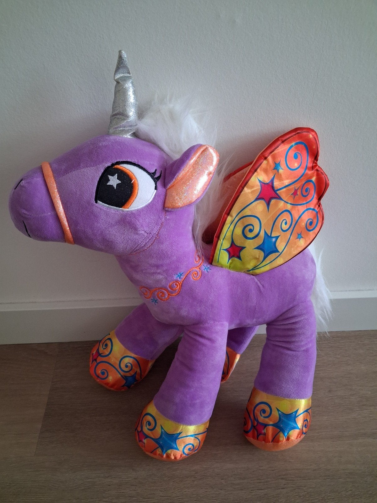 Knuffel eenhoorn unicorn paars groot 45 cm Paws L509, Kinderen en Baby's, Speelgoed | Knuffels en Pluche, Ophalen of Verzenden
