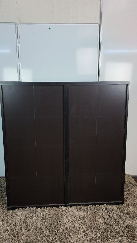 IKEA BESTÅ opbergkast zwartbruin – 4 deuren, Huis en Inrichting, Kasten | Televisiemeubels, Ophalen, Gebruikt, 50 tot 100 cm, Minder dan 100 cm
