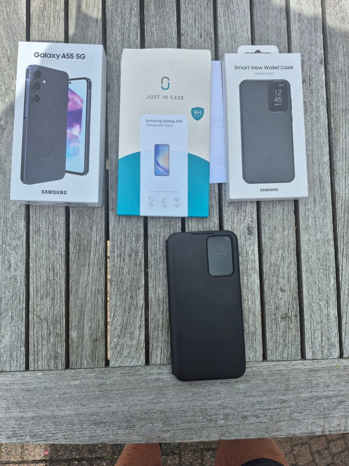 Samsung Galaxy A55 5G Zwart - Nieuwstaat met accessoires, Zwart, Touchscreen, Ophalen of Verzenden, Zo goed als nieuw