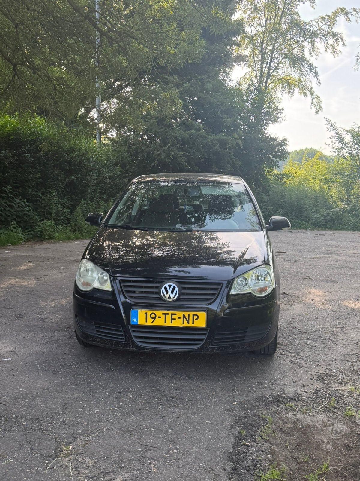 Volkswagen Polo 1.2 47KW 2006 Zwart, Auto's, Voorwielaandrijving, 540 kg, 1198 cc, Zwart