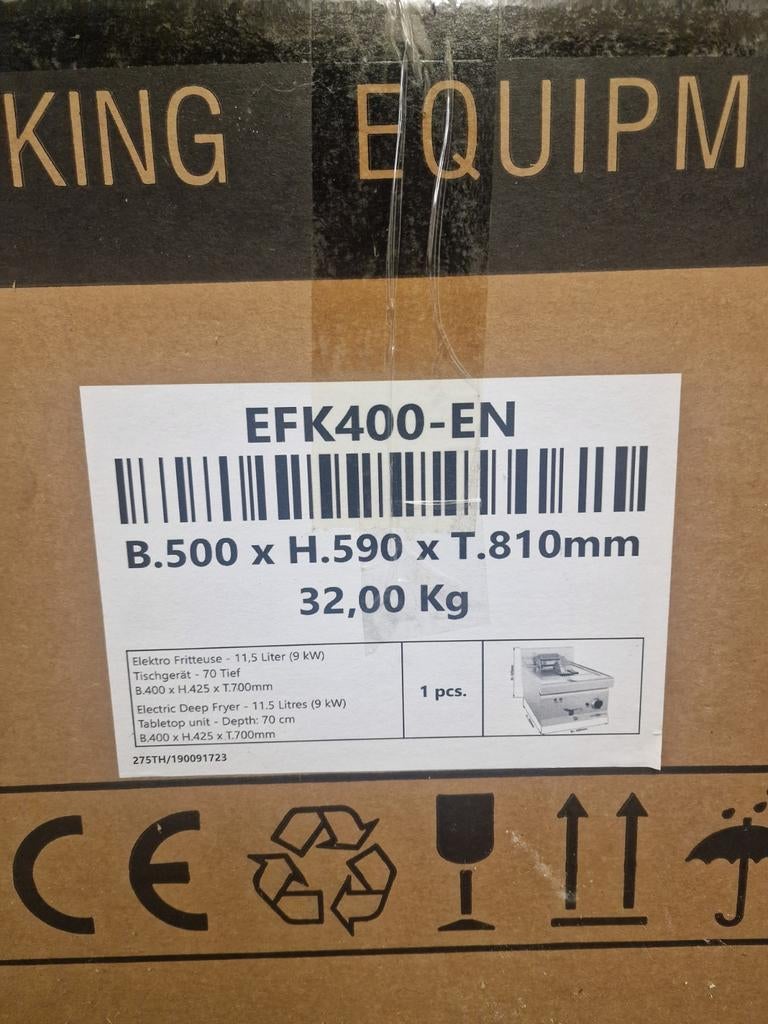 GGMgastro Friteuse - NİEUW. 0 KEER GEBRUİKT!, Witgoed en Apparatuur, Frituurpannen, Ophalen, 4 liter of meer, Uitneembare binnenpan
