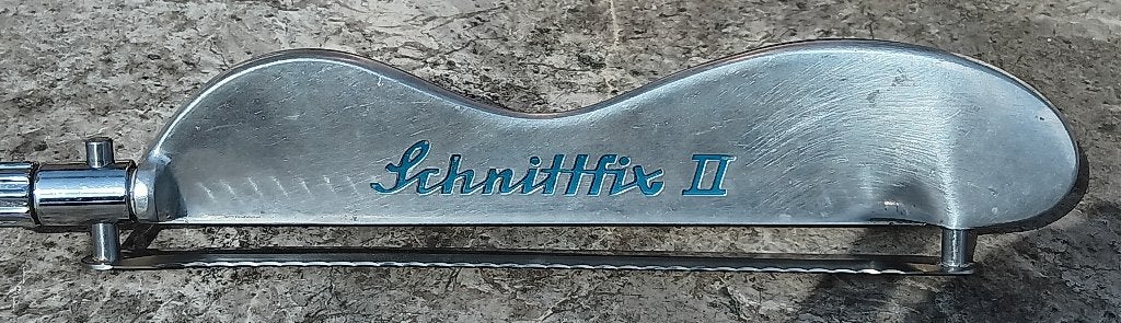 SCHNITTFIX II vintage 60s instelbaar broodmes, Ophalen of Verzenden