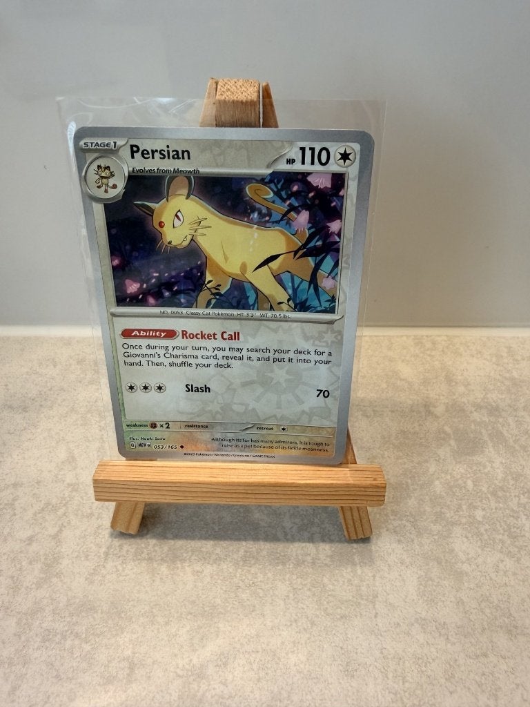 ** 151 Pokemon - Persian REVERSE HOLO **, Ophalen of Verzenden, Zo goed als nieuw