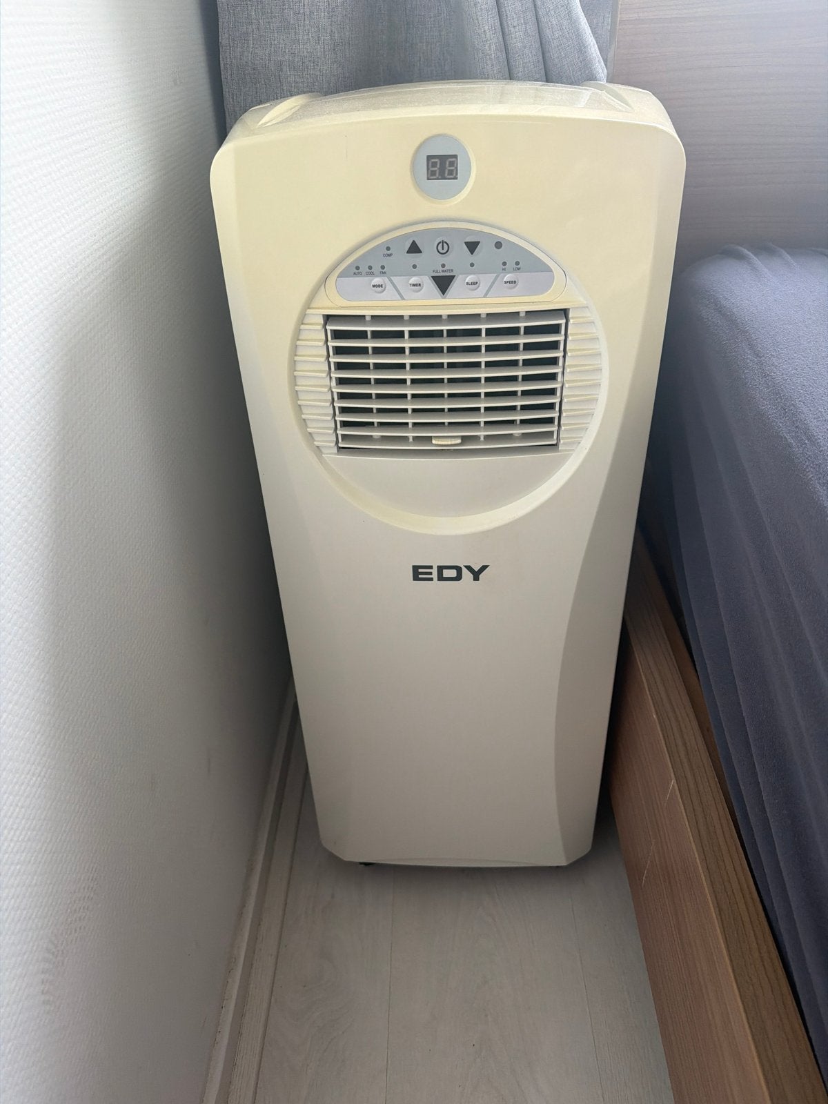 EDY Mobiele Airco EDPA0701 - Koelen en Ontvochtigen, Witgoed en Apparatuur, Ophalen, Gebruikt, Minder dan 60 m³, 3 snelheden of meer