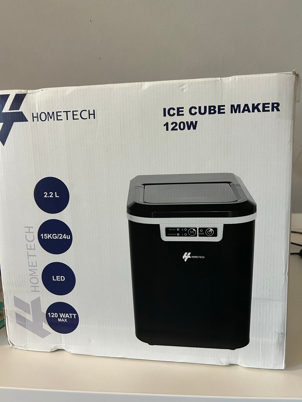 Hometech IJsblokjesmachine 120W - ZGAN, Witgoed en Apparatuur, Ophalen, Zo goed als nieuw