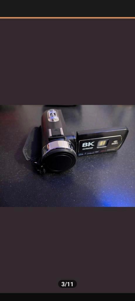 Nieuwe 8K Ultra HD Digitale Camera met Complete Set, Audio, Tv en Foto, Videocamera's Digitaal, Minder dan 8x, Full HD, Camera