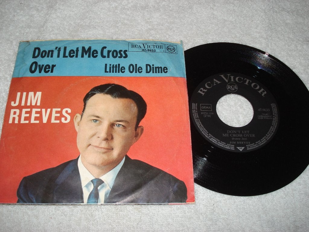 Jim Reeves   Dont Let Me Cross Over   Orgineel, Fotohoes, Ophalen of Verzenden, Zo goed als nieuw, Country en Western