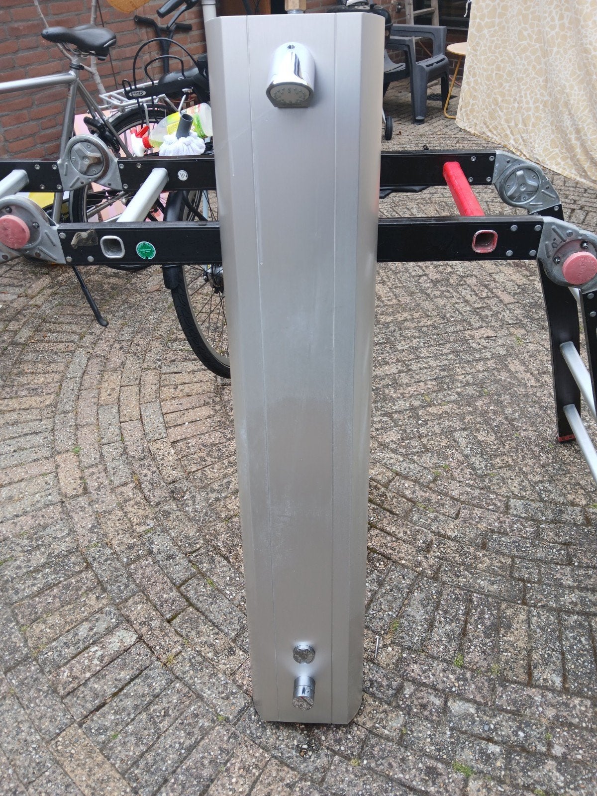 Schell Douchepaneel - Modern en Compleet, Doe-het-zelf en Verbouw, Ophalen, Gebruikt, Rvs, Douche