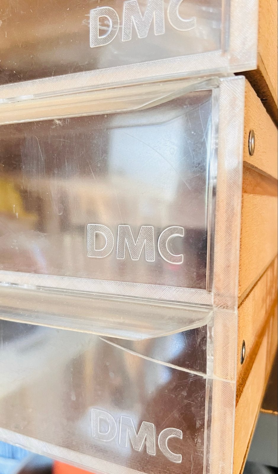 6 Laadjes voor DMC borduurgaren kastje., Hobby en Vrije tijd, Borduren en Borduurmachines, Ophalen, Gebruikt, Handborduren, Onderdeel of Toebehoren