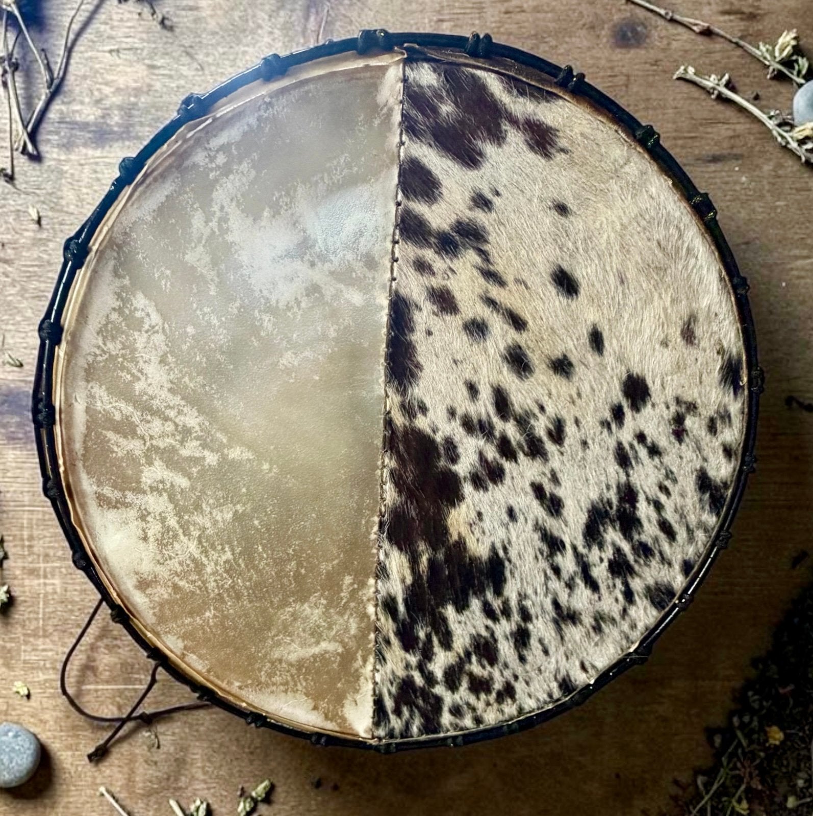 OVERGEDRAGEN Two Spirit Sound Sjamanendrum Paard/Geit 47 cm, Verzenden, Nieuw, Trommel