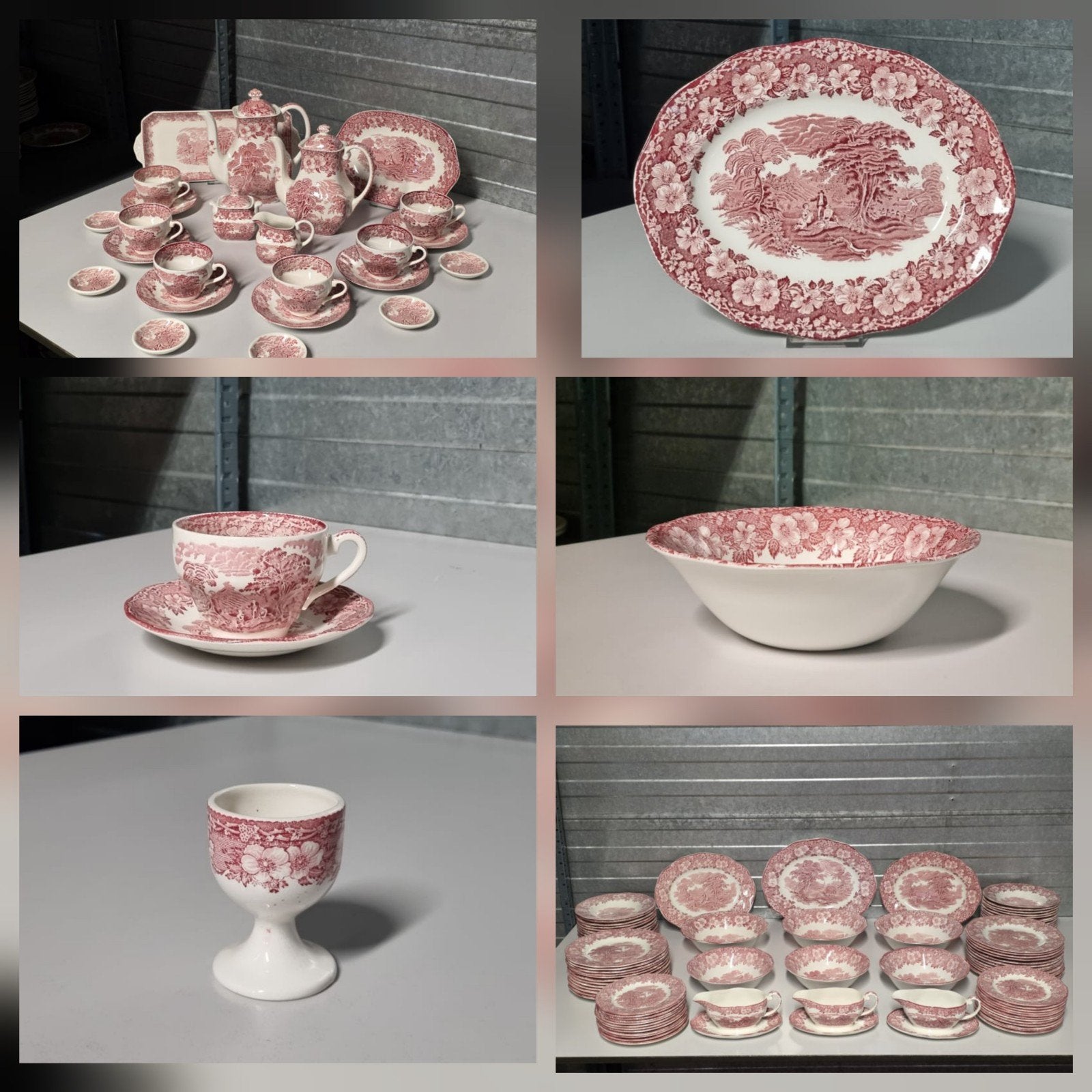 Engels rood Enoch Wedgwood Woodland , Antiek en Kunst, Antiek | Servies los, Verzenden