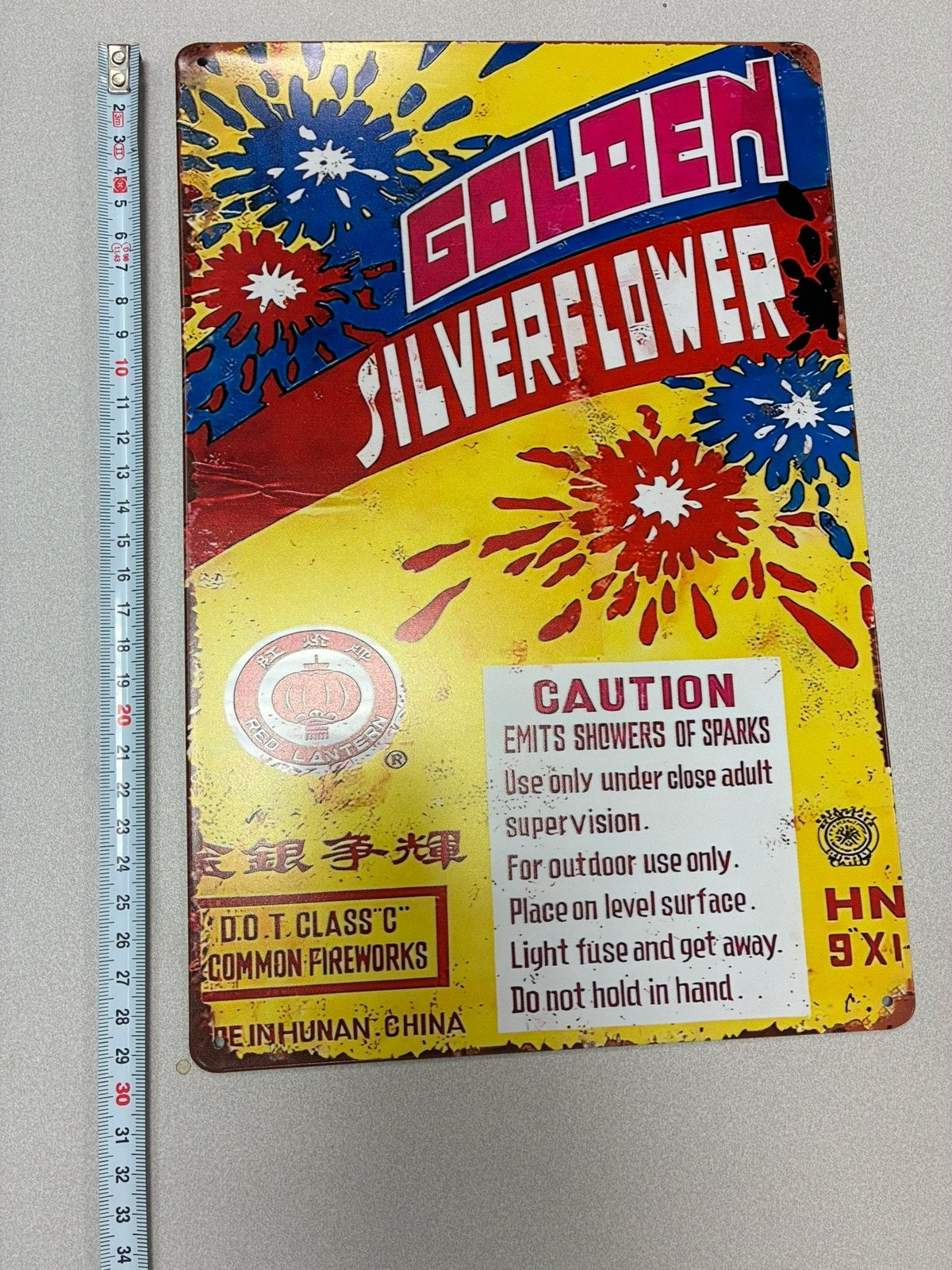 Red lantern oud Vuurwerklabel, Verzenden, Zo goed als nieuw