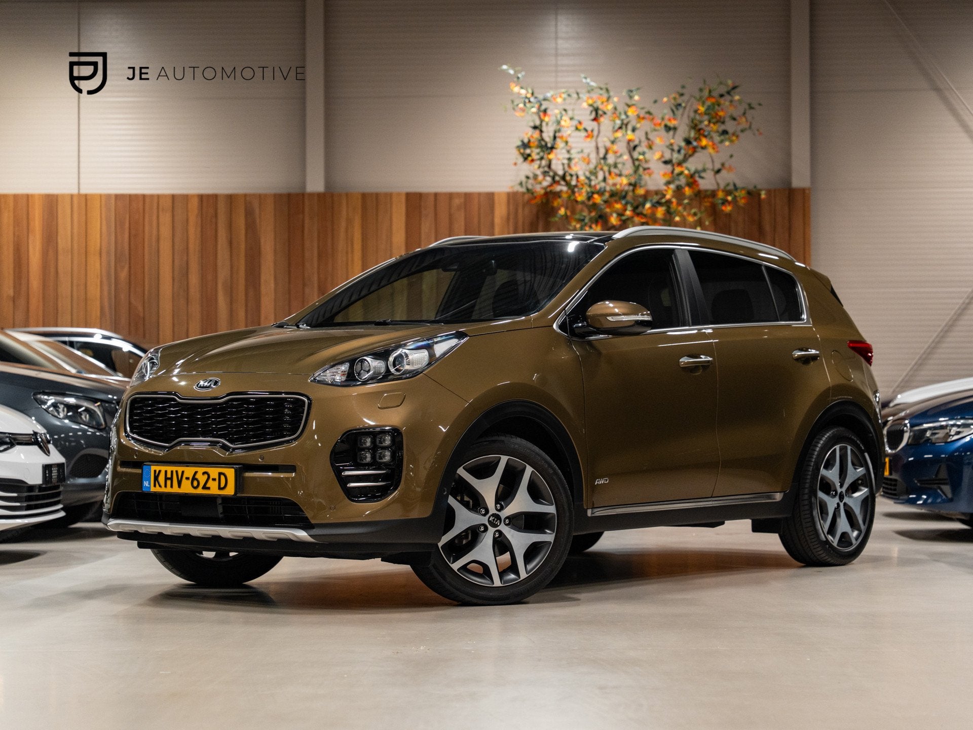 Kia SPORTAGE 1.6 T-GDI 4WD GT-Line Aut, Pano, Navi, Leder, V, Auto's, Dealer onderhouden, 4 cilinders, Leder, Bedrijf