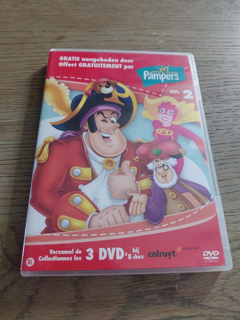 Studio 100 dvd 2 Plop, Piet Piraat, Mega Mindy., Avontuur, Gebruikt, Alle leeftijden, Ophalen of Verzenden