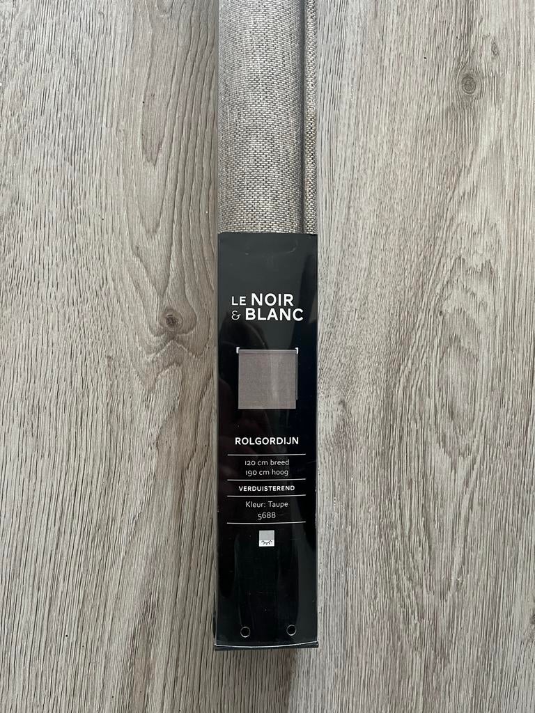 Nieuw Le Noir & Blanc Rolgordijn Verduisterend Taupe 120x190, Ophalen, 100 tot 150 cm, Bruin, Nieuw