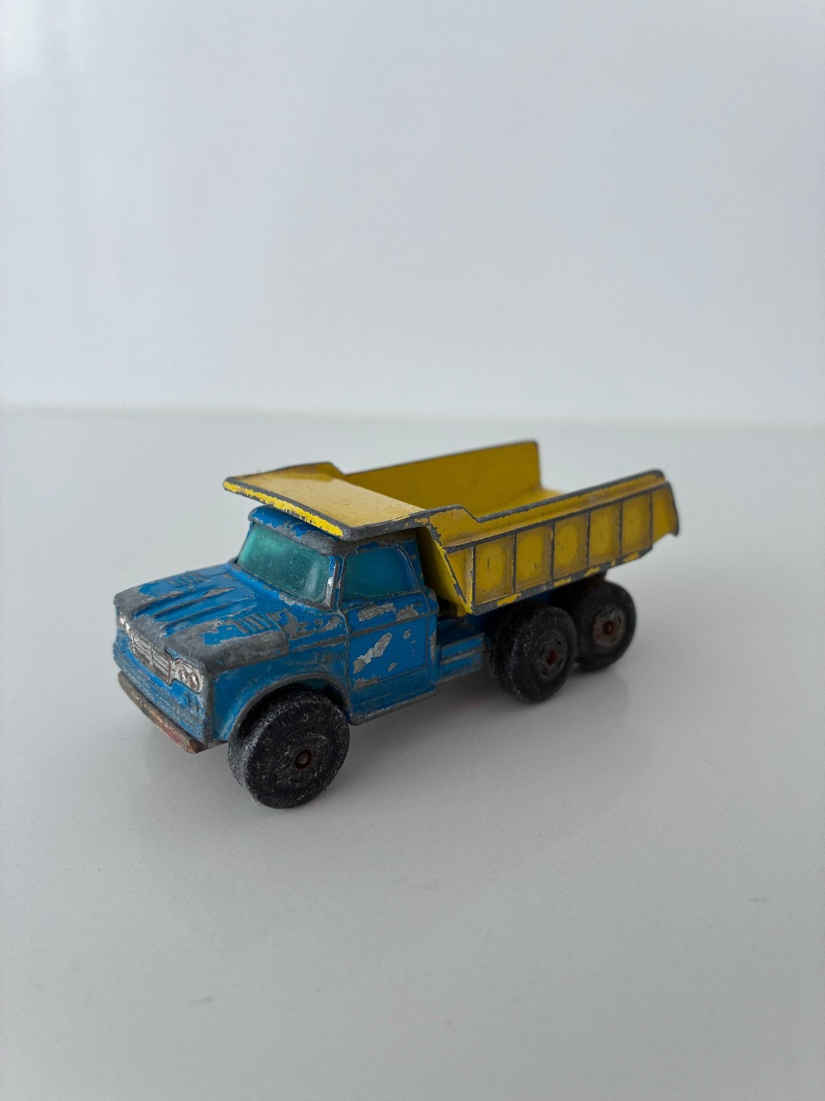 Vintage Matchbox Dumper Truck No. 48 - Blauw/Geel, Ophalen of Verzenden, Gebruikt