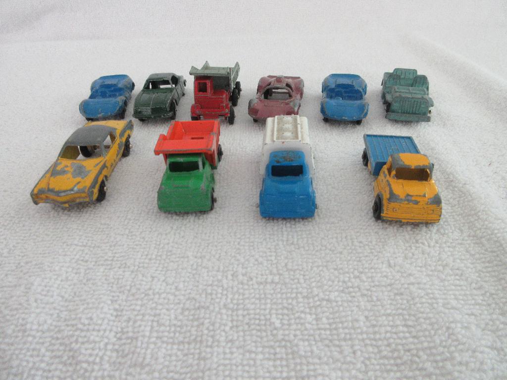 10 vintage metalen mini auto`s o.a. Marx, Budgie en Tuf Toys, Ophalen of Verzenden, Gebruikt, Auto, Overige merken