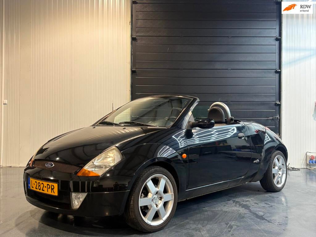 Ford Streetka 1.6 Futura-cabrio-airco-leer, Auto's, Ford, Bedrijf, Te koop, Ka, ABS, Airbags, Airconditioning, Centrale vergrendeling