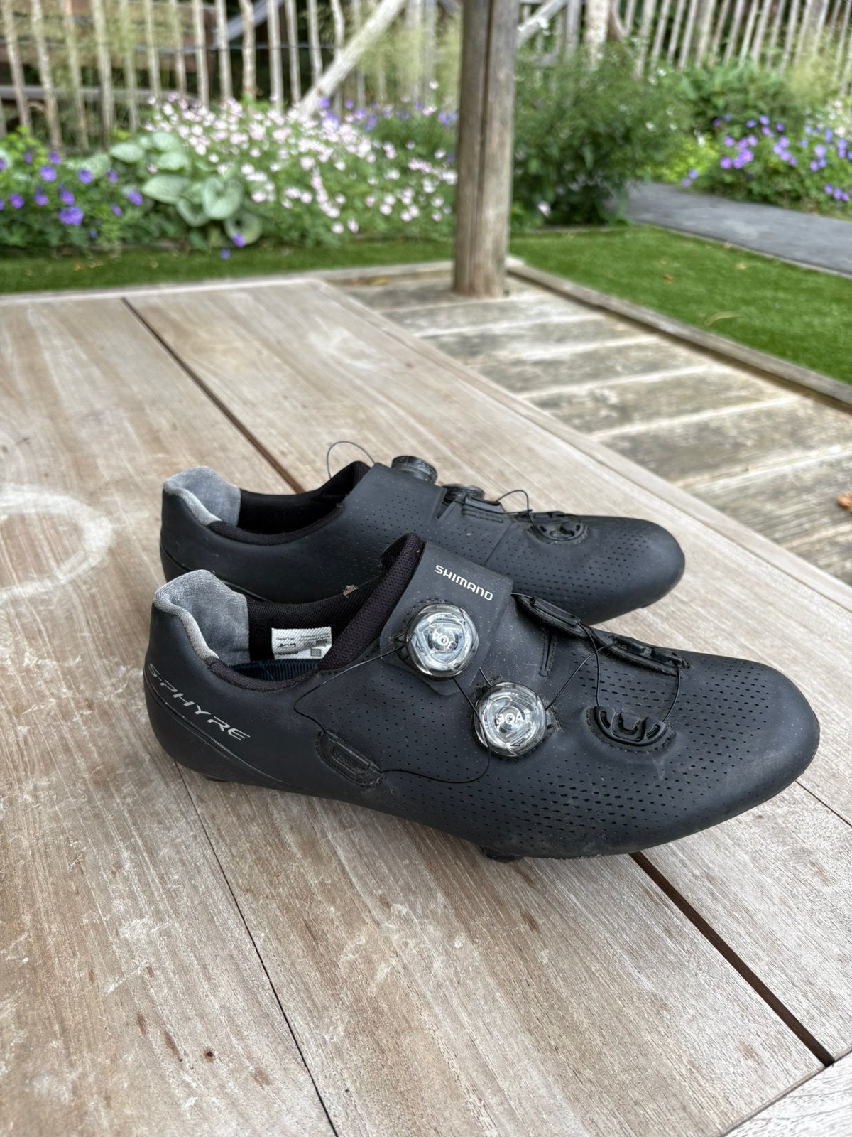 Shimano s-phyre racefietsschoenen, zwart, mt 43, Ophalen, Heren, Schoenen, Overige maten