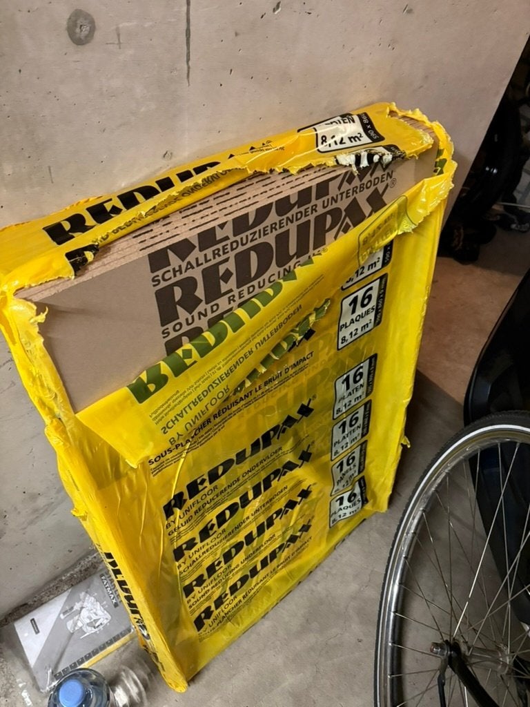 Ondervloer Redupax 9mm - 11 platen, +/- 5.5 m2, Ophalen, Beige, Overige typen, Nieuw