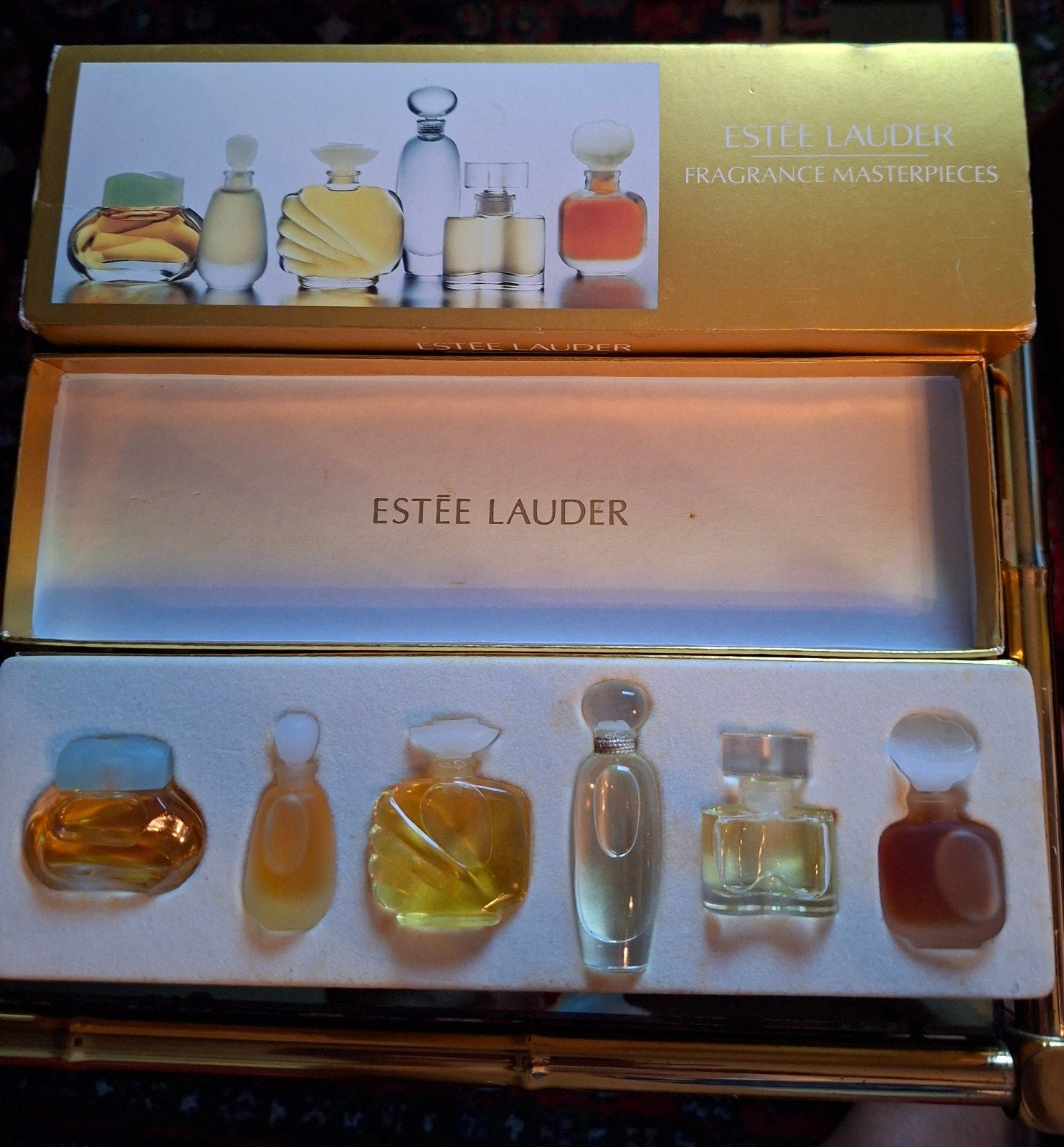 Estée Lauder Fragrance Masterpieces Miniatuur Set, Ophalen of Verzenden, Zo goed als nieuw