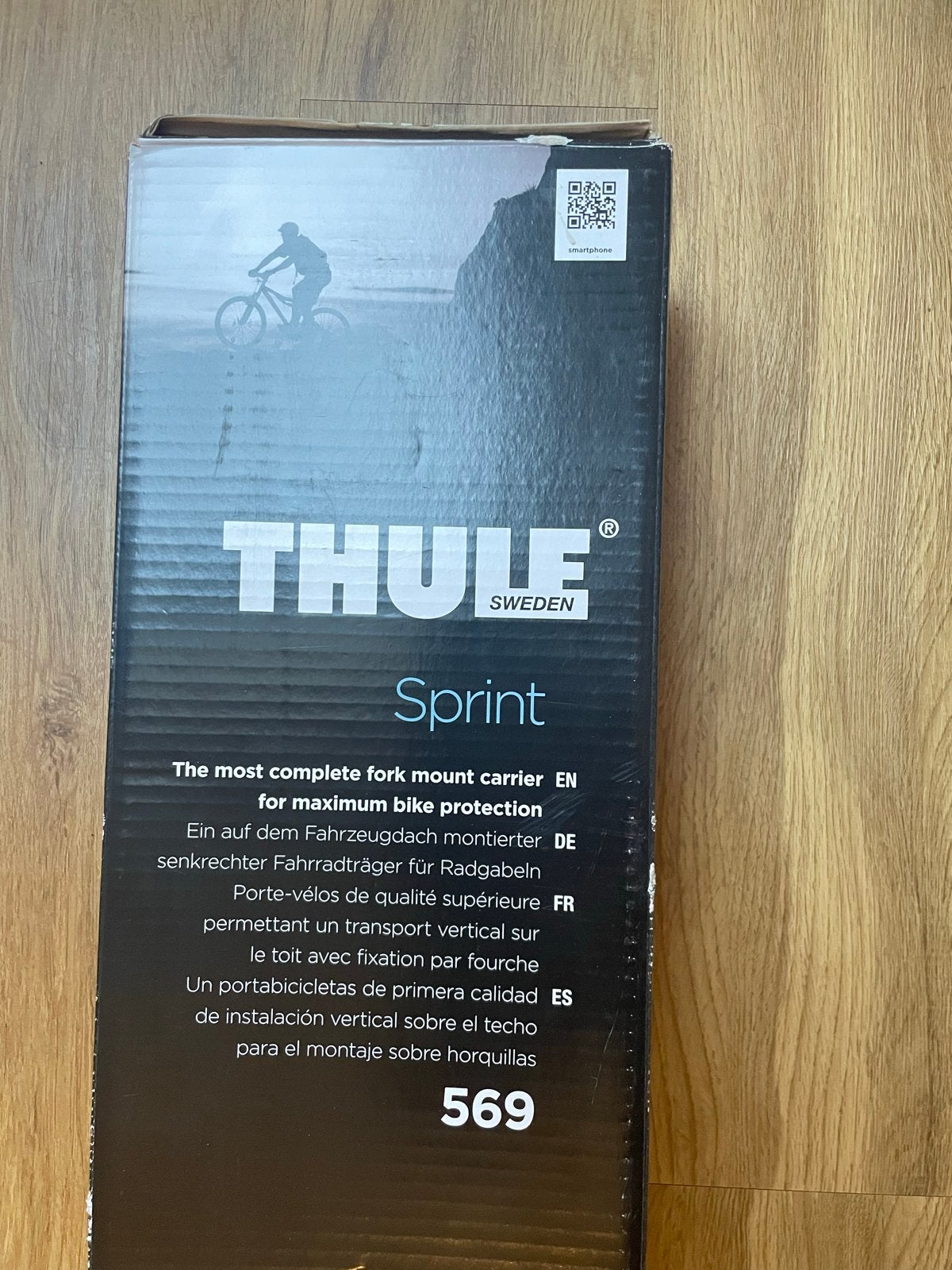 Thule Sprint 569 Dakdrager Fietsendrager, Auto diversen, Fietsendragers, Ophalen, 1 fiets, Zo goed als nieuw, Dakdrager