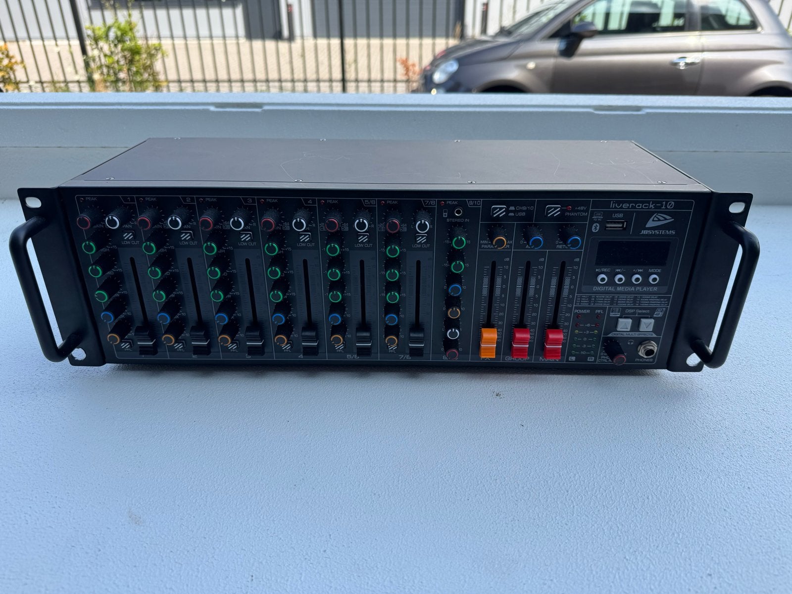 JB Systems Liverack 10 19 inch mixer, Ophalen of Verzenden, Gebruikt, 5 tot 10 kanalen, Microfooningang