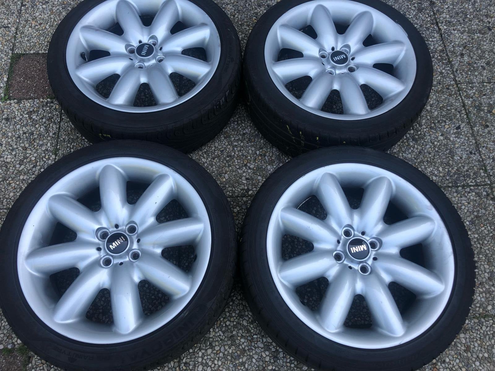 17 inch orig. Mini Cooper 4 gaats Worst zomerset 7.0mm, Ophalen, Gebruikt, Banden en Velgen, 17 inch
