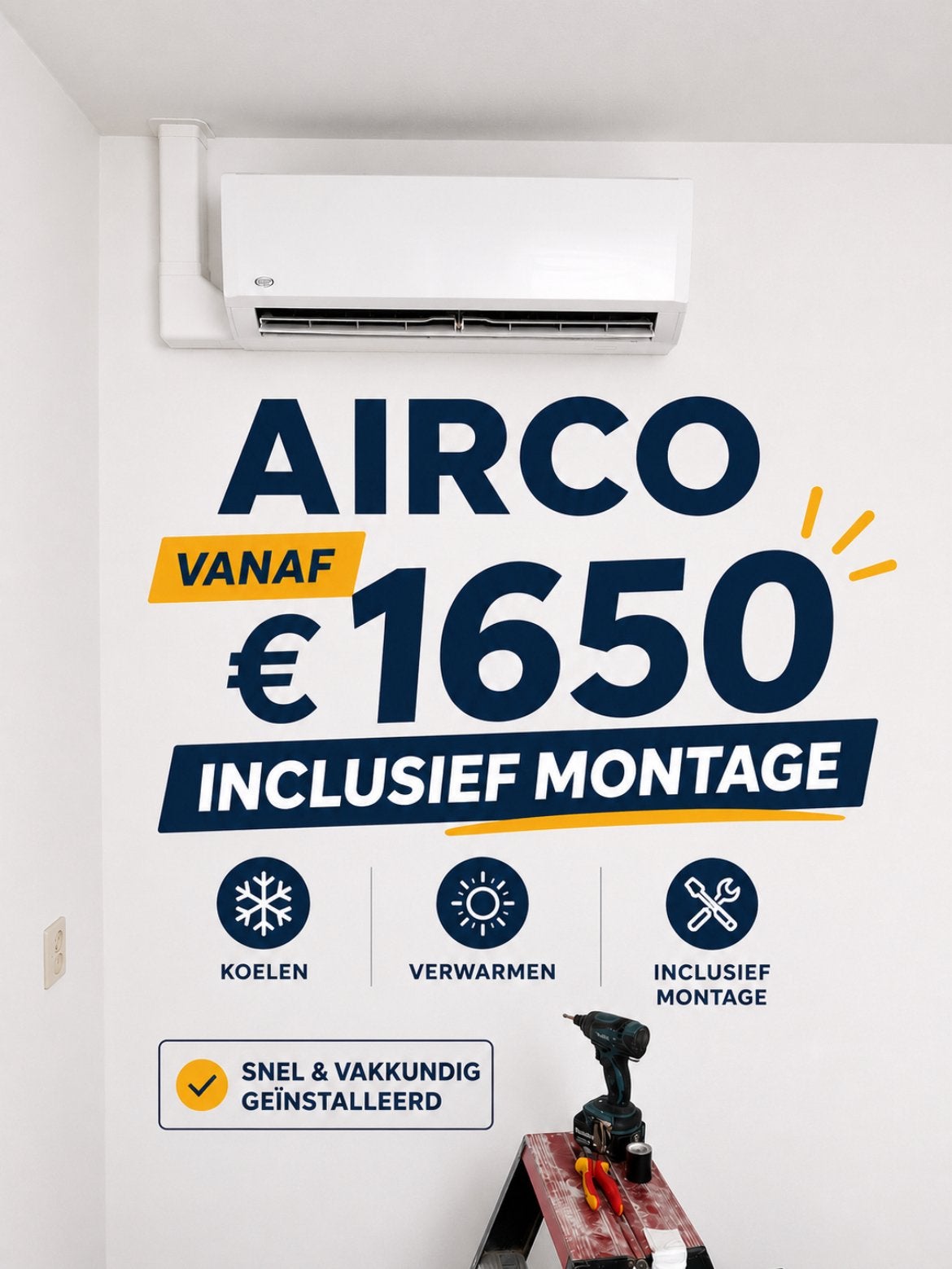 Airco inbedrijfstelling / installeren en onderhouden, Diensten en Vakmensen, 24-uursservice, Installatie